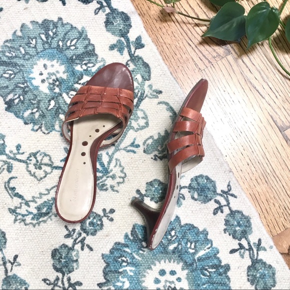 Naturalizer Brown Heeled Slip Sandals Size 8 - Picture 8 of 8